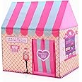 Floving Girls Indoor Outdoor Play Tents Kids Ice Cream and Bakery Shop Playhouse Palace Tents (Pink)