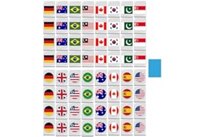 YXRRVING Escape Game Blocks Mahjong Sets with 48/64 Tiles,24mm Game Blocks,Tile Games for Adults Kids,Flag Pattern Mahjong Sets for Spring Picnic Party Gift