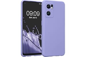 kwmobile Carcasa Compatible con OPPO Find X5 Lite Funda - Bordes elevados anticaídas - Case de TPU y Silicona con Interior de Microfibra - Lavanda Pastel