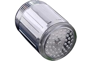 BLACKR Light-up LED Faucet, Luminous LED Shower Tap Water Nozzle Head W/Blue Light
