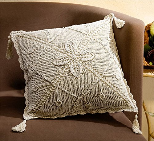 Kissenhülle im Landhausstil Landhaus Stil, beige Größe 40x40 cm