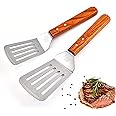Ramkuwar with device of R Turner Professional Grade Stainless Steel Spatula for Cast Iron Skillets and Flat Top Grills Turner E (Big 32 cm, Small 30 cm) -Set of 2