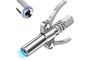 BAVOOTY Raccord de Pistolet à Graisse,G Coupler Embout Pompe à Graisse, Pince de Verrouillage Pistolet à Graisse, Presse-Graisse, Embout Pompe à Graisse à Double, pour Tous Les Types de Pompes à Graisse