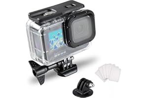 Étui étanche pour GoPro Hero 11 10 9, accessoires de plongée sous-marine SRUIM 50 m Coque de protection pour caméra d'action Go Pro Hero11 avec support