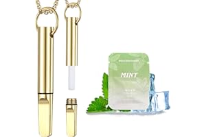 FZDM Breathing Necklace with Resistance, Breathing Necklace, Anxiety Relief, Breathing Exercises, Meditation, Christmas Valentine's Day Birthday Gift for Father, Women, Men