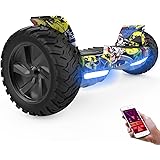 GeekMe Hoverboards SUV con l’APP,Hoverboards fuoristrada da 8.5 pollici, altoparlante Bluetooth, doppio motore, luci a LED, h