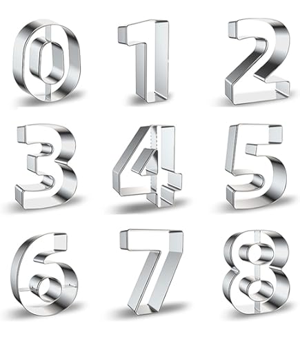 Birkmann Stampino Per Torta Numero 8 | Plastica Grigia | Altezza 6 Cm | Dimensioni 5x3x2 Cm | Per Decorazioni In Pasta Di Zucchero