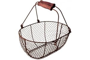 Esschert Design Fallen Fruits Oval Wire Basket - Brown (Set of 3)