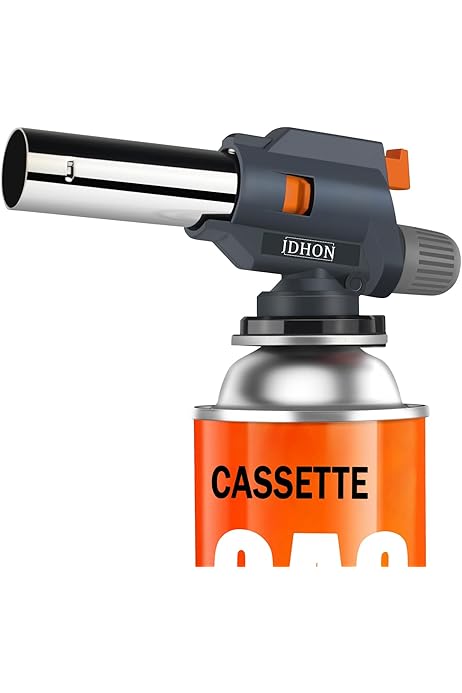 Cannello Da Cucina Portatile In Ottone - Torcia A Gas Butano Per Creme Brûlée, Saldatura E Campeggio - Foto 10