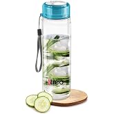 Treo Milton Hector ग्लास बोतल द्वारा 1000 ml I लीक प्रूफ I प्रीमियम ग्लास I फ़ूड ग्रेड-Bpa फ़्री मटीरियल I गंध प्रूफ I ले जान