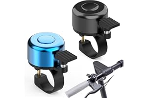 ATOYOGA Sonnette Vélo, Klaxon Velo Ø22mm, Compatible avec VTT, Vélo de Route, e-Bike, Trotinette Electrique, Klaxon Velo Enfant Puissant, Sonnette pour Bicyclette avec Vis de Fixation Incluses