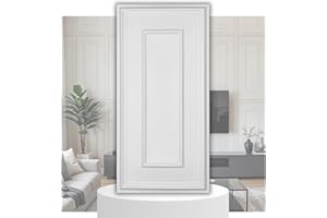EURODECO Pannelli in polistirene XPS, effetto pietra/cemento, pannelli da parete e soffitto, decorazione da parete, 100 x 50 cm, 3 mm di spessore, 12 m², 24 pezzi (cornice, bianco XL)