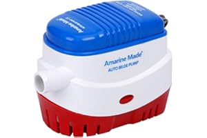 Amarine Made Automatic Submersible Boat Bilge Water Pump 12v 750gph Auto with Float Switch-new (White)