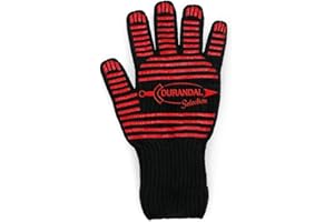 Durandal Grillhandschuh Hitzebeständig bis 250°C - Feuerfeste Handschuh - Topflappen Handschuh - Ofenhandschuh - Backhandschuh - Grill Handschuh - Hitzeschutz Handschuh - Grill Zubehör