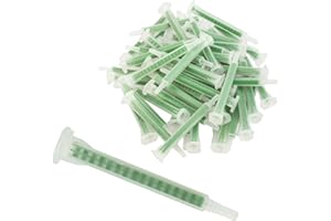 Tree2018 Epoxy Mixing Nozzle Tip, 50 PCS Resin Static Mixer for Glue Adhesive Gun Applicator, 83mm Mixing Nozzle Syringe for 50ml 37ml Composite Mortar