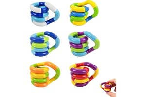 6 stycken 18 sektioner Fidget Set – Stressminskning för barn och vuxna för att främja hand-ögon-koordination och avkoppling – för särskilda behov Pussel Avslappning
