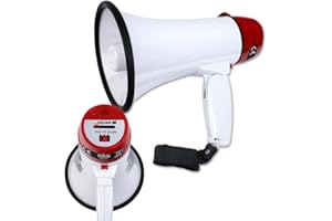 Schramm ® Megafon ohne Batterien Megaphone ca. 22,5 x 14 x 14 cm Lautsprecher Fan Handmegafon Handmikrofon