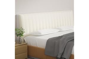 YCBTREE Pokrowiec na zagłówek łóżka, pogrubiony, pikowany, all-inclusive, rozciągliwy, nadaje się do prania, zdejmowany, do sypialni (beżowy, wewnątrz 200 cm)