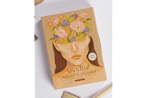 ‎VEGANBOX GET INSPIRED VEGAN BOX® Adventskalender Mindful Edition 4 (2023) | Set Aus Journal Kugelschreiber & 24 Karten mit Achtsamkeit-Impulsen | Adventskalender für Entspannung & Selbstfürsorge
