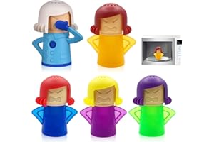 CHENKEE Mikrowelle Reiniger Angry Mama, 5 Stücke Mikrowelle Reiniger Cool Mama Mikrowelle Dampfreinige Dampfreinigen und Desinfizieren mit Essig und Wasser für die Küche