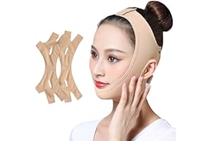 YIMVUNZ 2 pcs cinghia per il lifting del viso, V Doppio mento Per La Correzione Delle Rughe, per il Lifting del Viso, per il Sollevamento Delle Rughe,per Rassodare la Pelle