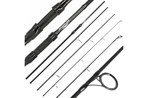 DNA Leisure NGT Profiler Travel Rod 4pc, 11ft/3.3m Carbon Black with Cloth Bag for Fresh/Salt Water Fishing (89 Closed length)