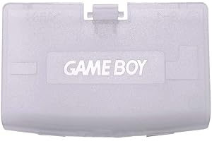 QUEENDREAM for Game Boy Advance GBA Replace The Battery Cover Back Door Lid of The Back Cover (Clear Purple)