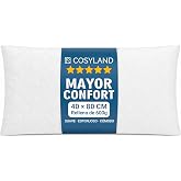 COSYLAND 2 Pack Bed Pillows - Hotel Style Luxury Quilted Design, Soft, Soft, Comfortable and Breathable for Sleeping, white,