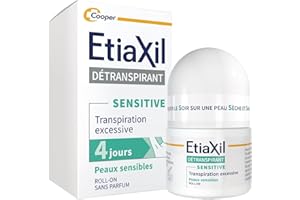 ETIAXIL - Déodorant Détranspirant - Traitement Transpiration Excessive - Aisselles - Peaux Sensibles - Efficacité 4 jours -15 ml