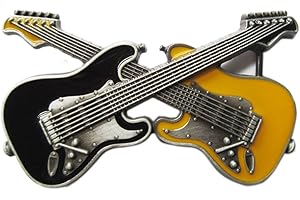 Urban Backwoods Double Guitars V Hebillas de cinturón Belt Buckle