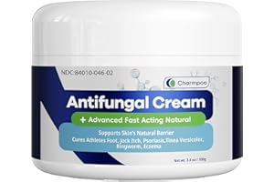 Charmpoo Antifungal Herbal Cream for Skin: Fast-Acting for Athletes Foot Jock Itch Ringworm 100g - Gentle Formula to Support Itchy Skin