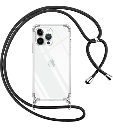 Beajew Magnetica Cover per iPhone 15 con Cordino, Custodia iPhone 15 con Tracolla, Antiurto Case 360°Metallo Ring Kickstand Litetettiva Auto, Cover con Laccio Silicone, blu