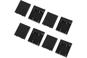 BTFO 4pcs Battery Pack for 4-6V LED Neon Signs, Black 4AA Portable USB Battery Operated Holder Box Case Neon Lights Sign Power Supply for Indoor Outdoor Use