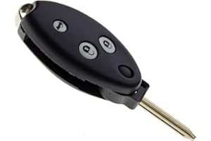 JONGO - Etui na klucze z ostrzem kompatybilne z Citroën Xsara i Citroën C5 | Obudowa kluczyka z pilotem zdalnego sterowania z 3 przyciskami