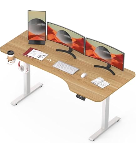 Scrivania Elettrica Regolabile In Altezza - Con Memoria E Gancio, Bianco - Foto 7