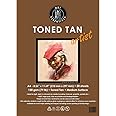ART ESSENTIALS Toned Sketch Artist A4 Warm Tan Medium Surface 120 Gsm, 20 Sheets Pack, Acid Free Paper For Sketching, Drawing With Graphite, Charcoal, Pastel, Light & Dark Media, Acrylic