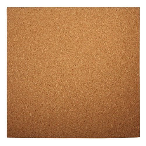 RAYHER 69066000, Quilling Korkplatte, quadratisch, 30 x 30 x 0,5 cm mit Messbogen
