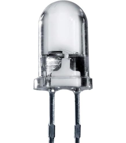 100 Stück 5mm Blaue LEDs Wasserklar – Ultrahell, 12.000 Mcd, Für Modellbau & Beleuchtung