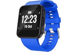 Shieranlee Band Compatibile con Garmin Forerunner 35,Regolabili Ricambio Morbido Silicone Sportivo Cinturini per Garmin Forerunner 35 Smart Watch, Fit 5.11-9.05 inch (130mm-230mm) Wrist