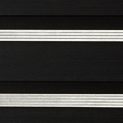 way2way Duo-Doppel-Rollo |dunkel anthrazit 80cm | Smartfix – Klemmfix – ohne bohren – viele Farben & Größen – Sichtschutz – lichtdurchlässig - 3