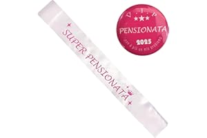 JENICH Fascia Pensionata Fasce Pensionato Addobbi Decorazioni Regali per Festa di Pensione Donna