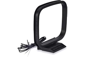 Bingfu Antenna Radio AM Loop Interni Nudo 75 ohm per Amplificatore Ricevitore Stereo Casa Sintonizzatore HiFi Radio Sistema Surround