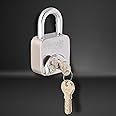 Dorset 60 mm Padlock for Main Door | Rust-Resistant SS Body, Hardened Shackle Padlock for Home/Gate, 2 Ton Breaking Load Strength | Square Padlock for Home with 3 Keys | PD 60 SQ