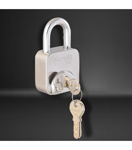 Shop-Tek Heavy Duty Laminated Steel Padlock, Commercial Grade Keyed