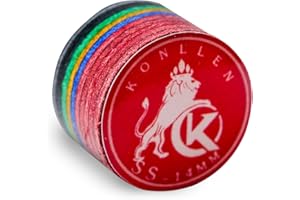 ‎KONLLEN KONLLEN Billardspitzen, 9-lagig, Regenbogenfarben (Härtegrade SX/SS/S/M/MH/H) (Größe 11 mm/14 mm), inklusive Zubehör