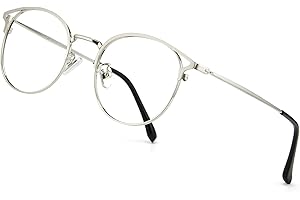 Cyxus Blue Light Glasses Anti Eyestrain Computer Eyeglasses, Clear Lens Retro Eyewear for Men and Women…