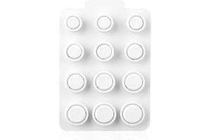 Goktvai Sizing Kit for Oura Ring 4, Precise Finger Measuring Tool for Finding Smart Ring Proper Fit Includes Sizes 4 to 15 (White)