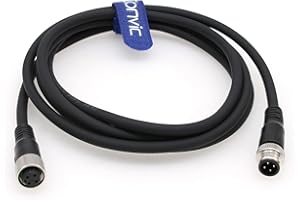 Eonvic Maschio industriale di Pin M12 4 al cavo femminile del sensore M12 un codice diritto di aviazione del connettore del modanatura del cavo elettrico Profibus Cable