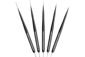 Tipsketch Nailart Pinselset – 5-teiliges Premium Pinsel- und Dotting-Tool-Set für Nageldesign und Gelnägel, Inklusive Liner Brushes und Nagelzubehör, Ideal für vielseitige Nail Art Projekte