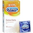 Durex Condoms, Extra Dots - 10 Count
